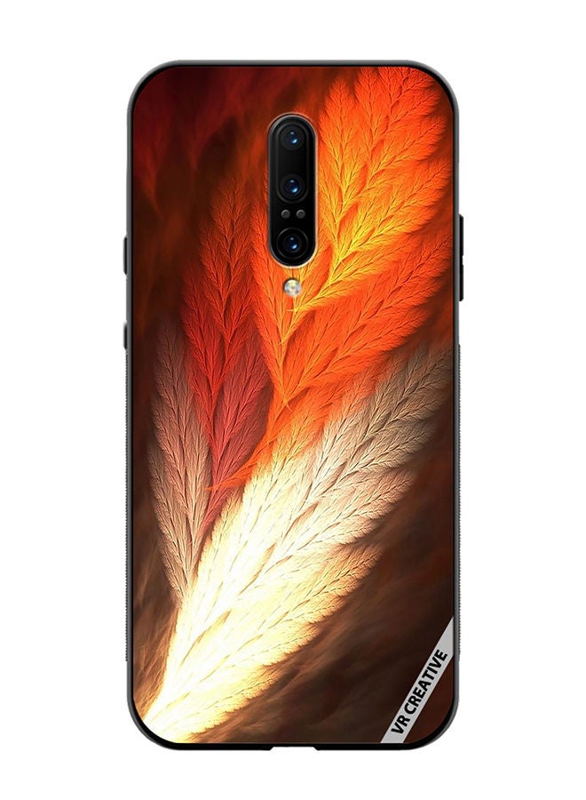 VR CREATIVE Protective Case Cover For OnePlus 7 Pro Feather Design Multicolour - Image 1