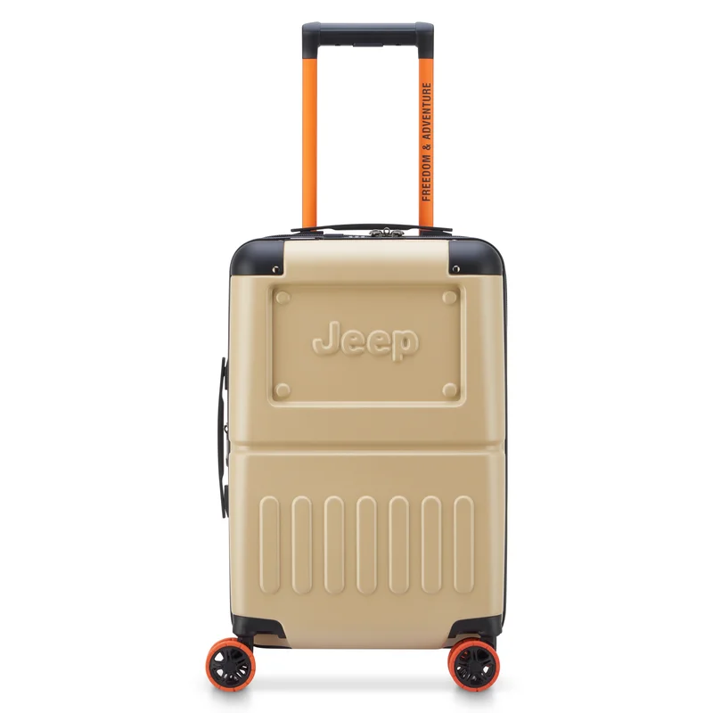 Jeep Jh002B 55 cm Hardcase 4 Double Wheel  Expandable Cabin Lugggae  Trolley Warm Sand