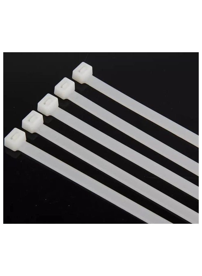 دكورفي DKURVE® Zip Cable Ties 1000 قطعة من أربطة الكابلات القوية المصنوعة من النايلون، حامل روابط ذاتية القفل قابلة لإعادة الاستخدام للداخل والخارج (6 بوصات) - Image 3