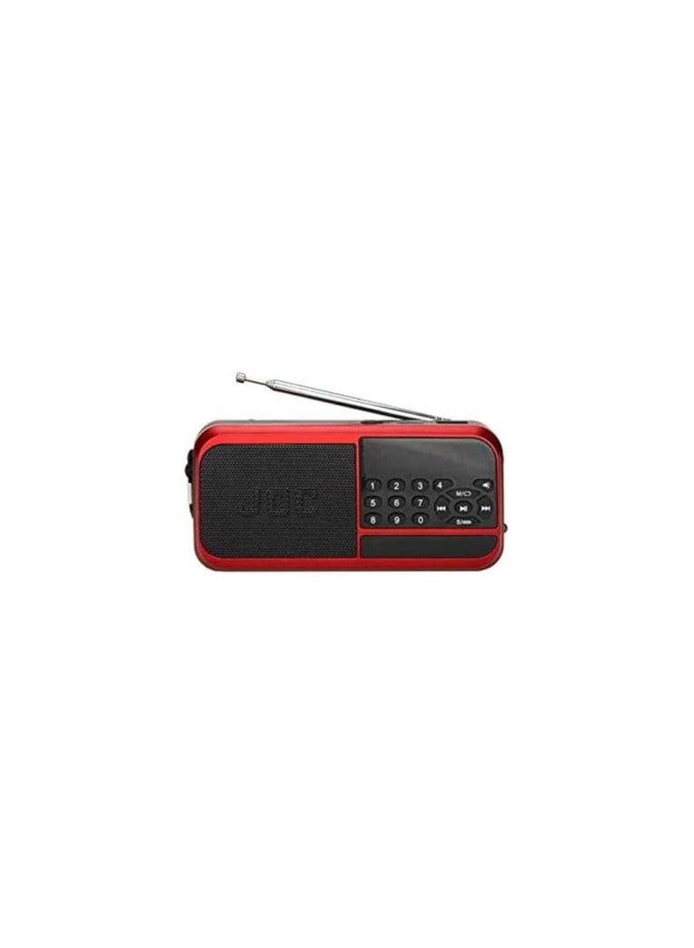 Joc Portable Digital Radio with Battery – Red Color - Image 4