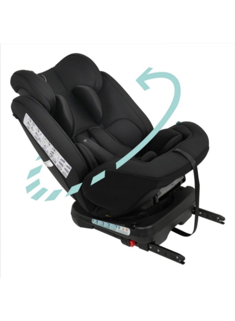 مقعد سيارة للأطفال بتدوير 360° مع نظام ISOFIX – مقعد أمان قابل للتحويل (المجموعة 0+/1/2/3، من 0 إلى 36 كجم، حتى 12 سنة) مع إمالة ومسند رأس قابل للتعديل - Image 1