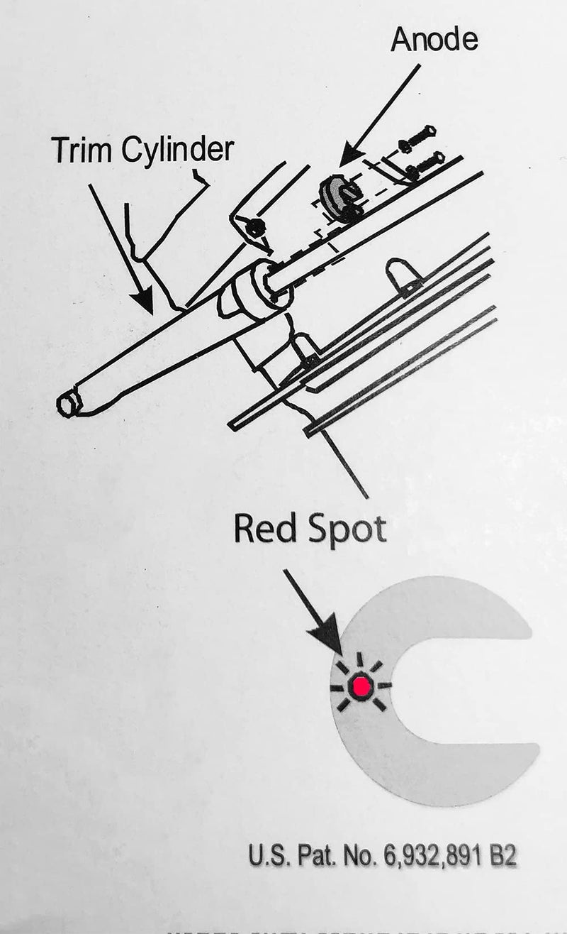 Performance Aluminum Boat Motor Anode for Mercrusier Drive Trim Cylinder Alpha, BKIT00042A 2-Pack Anode - Image 2