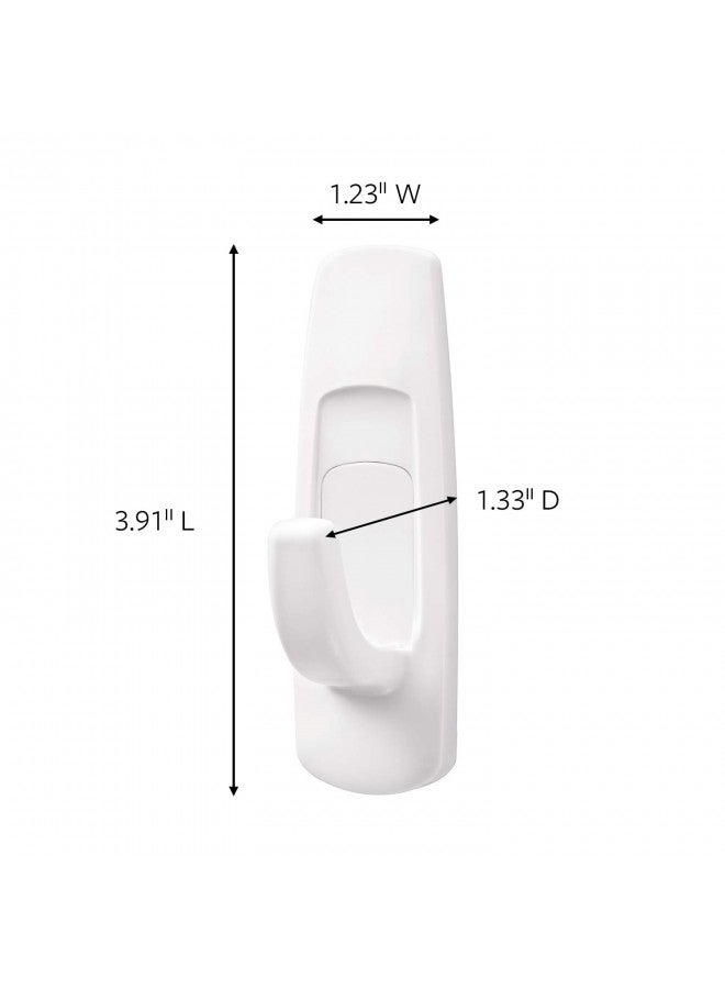 Command Command Large Utility Hook, White, 1-Hook, 2-Strips (17003ES) - Image 2