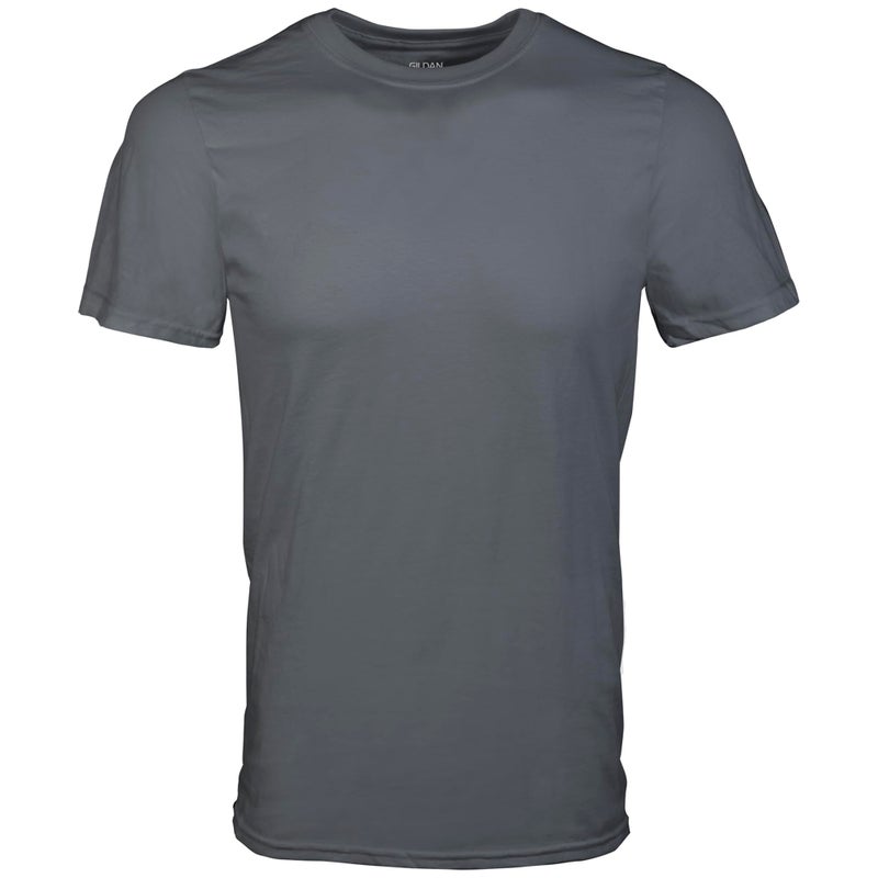 Gildan Men's Crew T-Shirts, Multipack, Style G1100, Black/Sport Grey/Charcoal (5-Pack), Large - Image 5