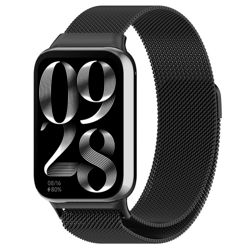 eWINNER Milanese Loop Stainless Steel Strap Compatible with Xiaomi Mi Band 9 Pro/Mi Band 8 Pro, Redmi Watch 5/4 – Magnetic Replacement Band - Image 1