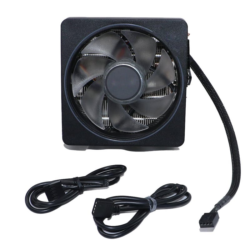 WSHAITE CPU Wraith Cooler Prism Aluminum Heat Sink Copper Core Base 4-Pin PWM 95mm Fan Pre-Applied Thermal Paste Compatible with AMD Socket AM5 AM4 AM3 AM2 Ryzen 7 1700X 1800X 2700X 3700X 4700X 5700X Fan - Image 2