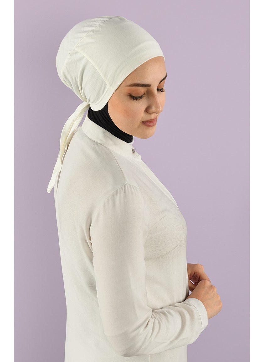 Sefa Merve - Seamless Bonnet 90100-03 Ecru - Image 1