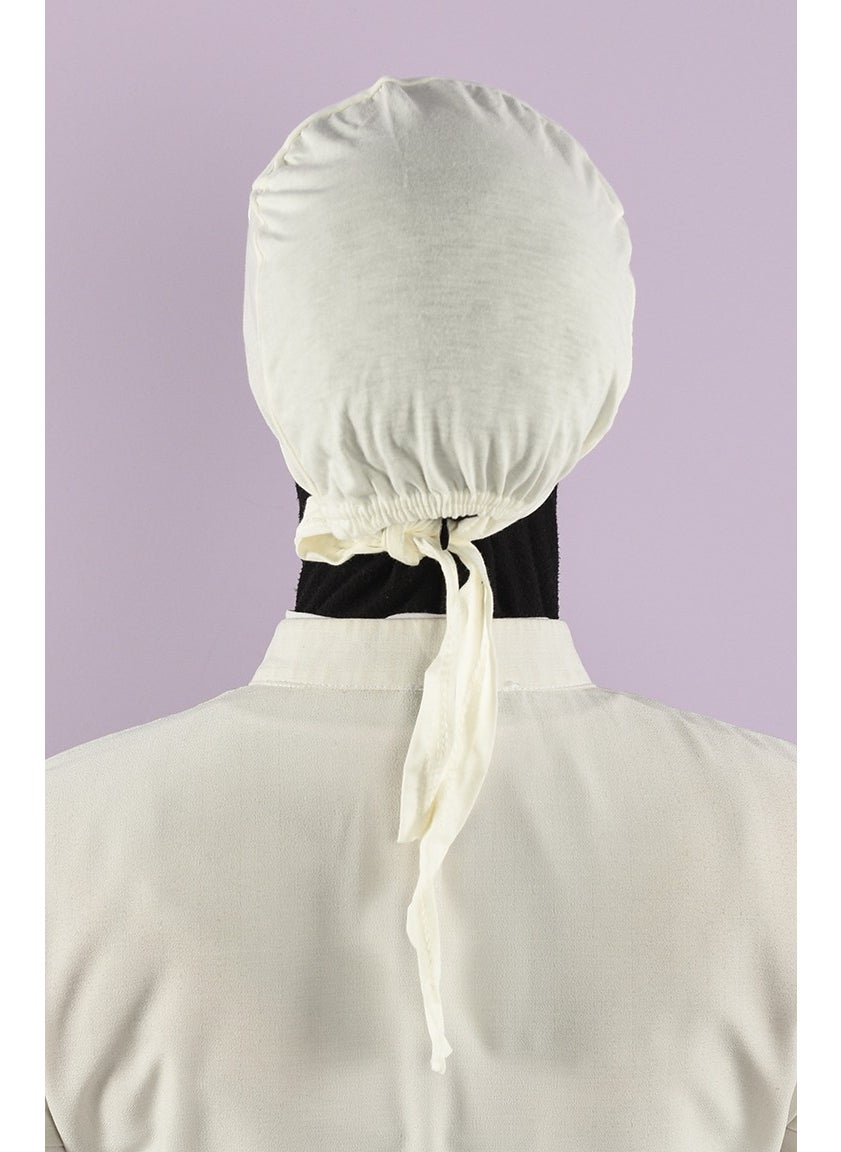 Sefa Merve - Seamless Bonnet 90100-03 Ecru - Image 1
