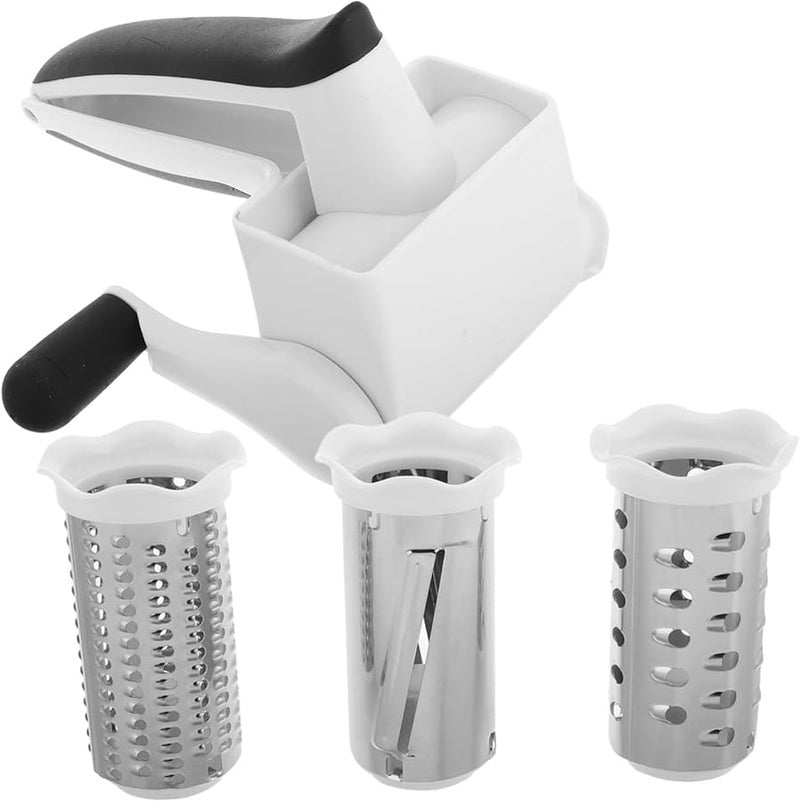 Stainless Steel Hand Crank Cheese Slicer Grater for Vegetables Nuts Kitchen Tool - Image 2
