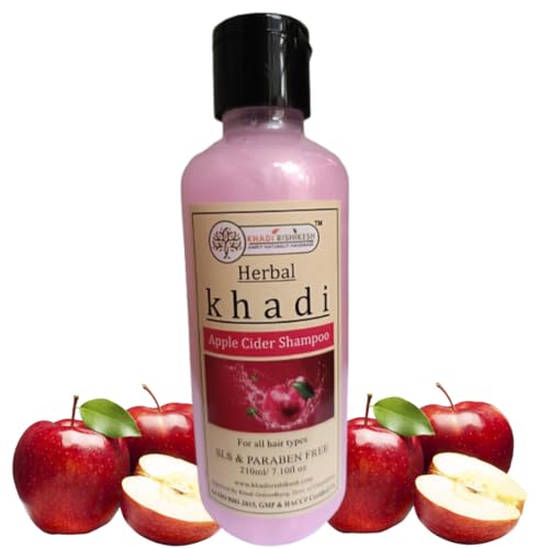 Khadi Rishikesh Herbal Apple Cider Shampoo For Hair Growth & Hair Fall Control | Dry & Frizzy Hair | Women/Men-210X2=420Ml - Image 1