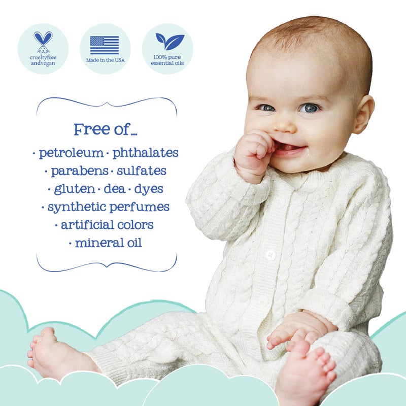 Oilogic Stuffy Nose and Cough Vapor Bath Relief for Babies & Toddlers, Essential Oil Breathe Blend - Naturally Soothes with 100% Pure Lavandin, Orange, Eucalyptus Oil & More - 266ml (9 fl oz) - Image 3
