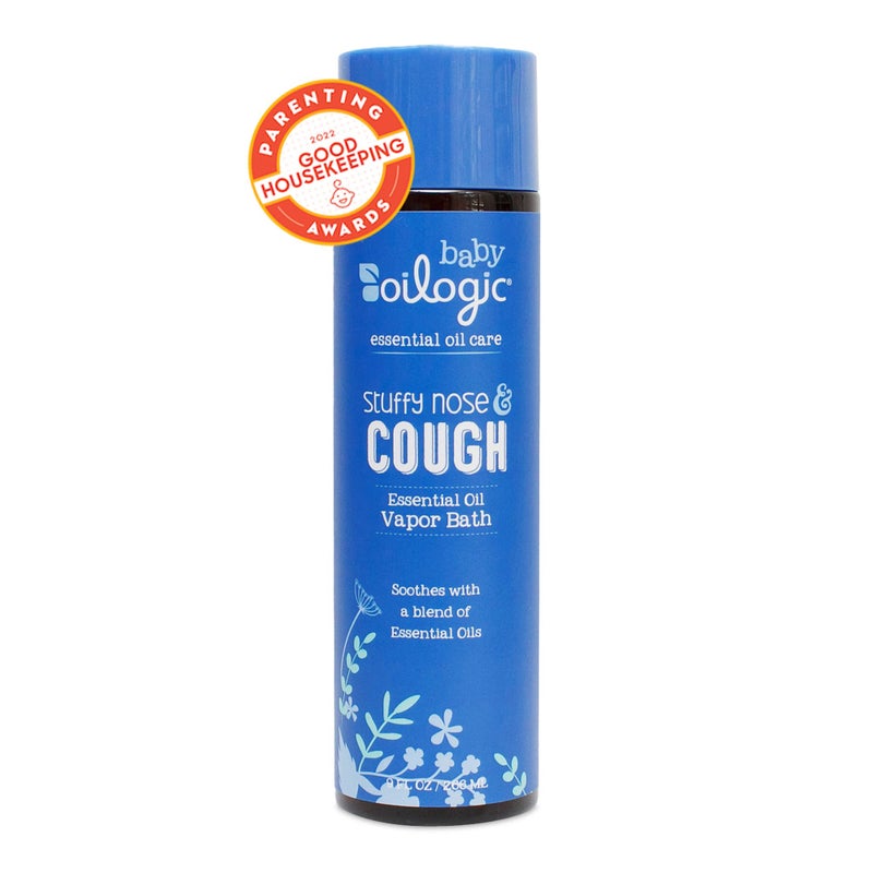 Oilogic Stuffy Nose and Cough Vapor Bath Relief for Babies & Toddlers, Essential Oil Breathe Blend - Naturally Soothes with 100% Pure Lavandin, Orange, Eucalyptus Oil & More - 266ml (9 fl oz) - Image 1