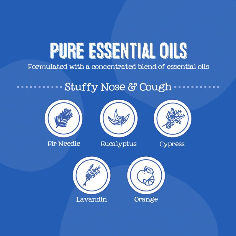Oilogic Stuffy Nose and Cough Vapor Bath Relief for Babies & Toddlers, Essential Oil Breathe Blend - Naturally Soothes with 100% Pure Lavandin, Orange, Eucalyptus Oil & More - 266ml (9 fl oz) - Image 4