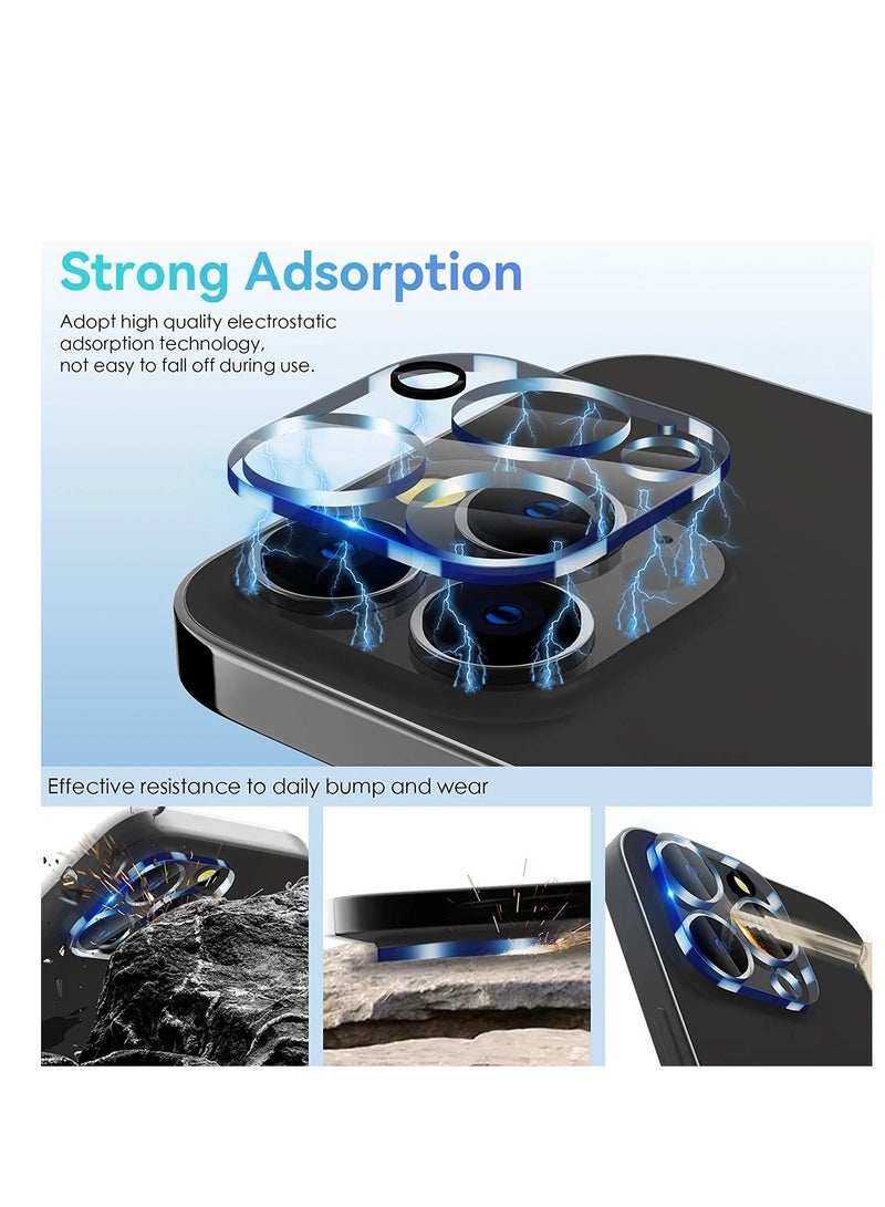 glassology iPhone 15 Pro/15 Pro Max Camera Lens Screen Protector 9H Hardness Transparent HD Protective Tempered Glass Protector Film Does Not Affect Night Shots - Image 5