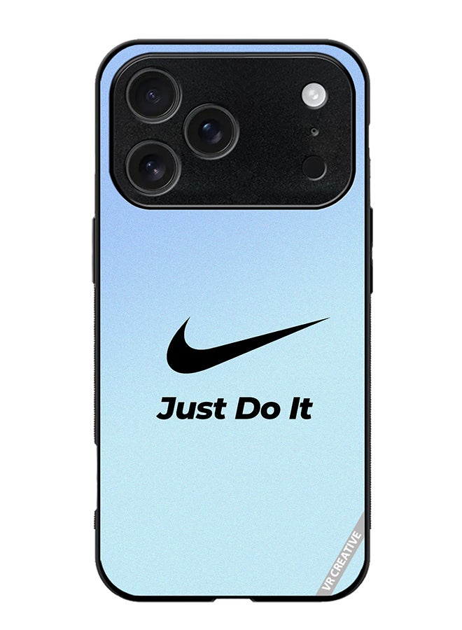 VR CREATIVE Protective Case Cover For Apple iPhone 17 Pro Max Nike Logo Blue Design Multicolour