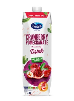 Ocean Spray Cranberry Pomegranate Mixed Fruit Drink With No Added Sugar 1L  - Image 1