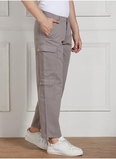 Dennis Lingo Men’s Relaxed Fit Mid Grey Cargo Trousers – Functional and Trendy  - Image 2