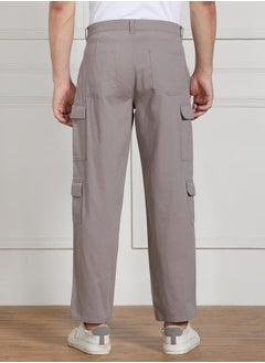 Dennis Lingo Men’s Relaxed Fit Mid Grey Cargo Trousers – Functional and Trendy  - Image 3