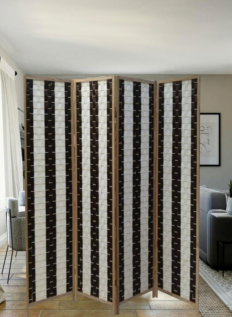 Living Room Divider 4 Panel Room Partition, Foldable Freestanding 180*180 CM - Image 1