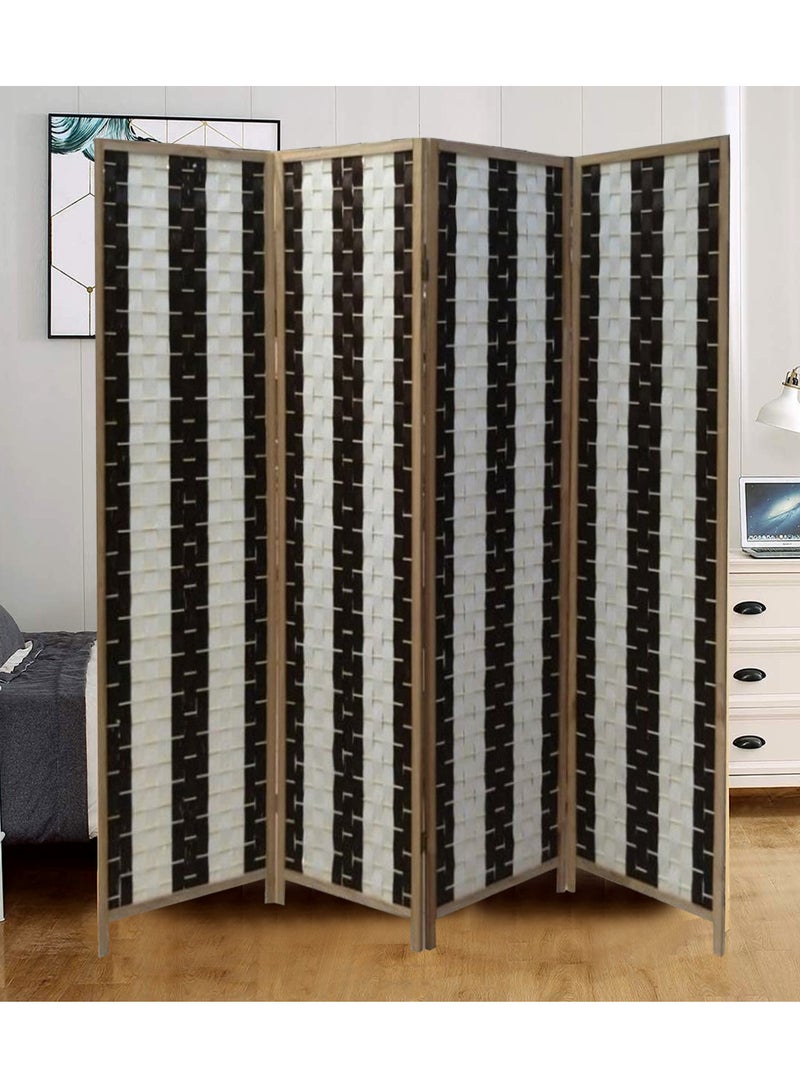 Living Room Divider 4 Panel Room Partition, Foldable Freestanding 180*180 CM - Image 3