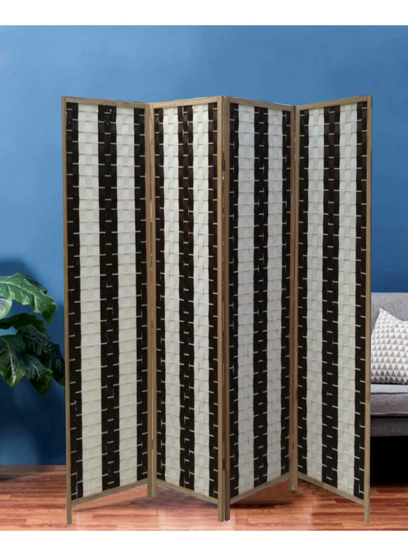 Living Room Divider 4 Panel Room Partition, Foldable Freestanding 180*180 CM - Image 4
