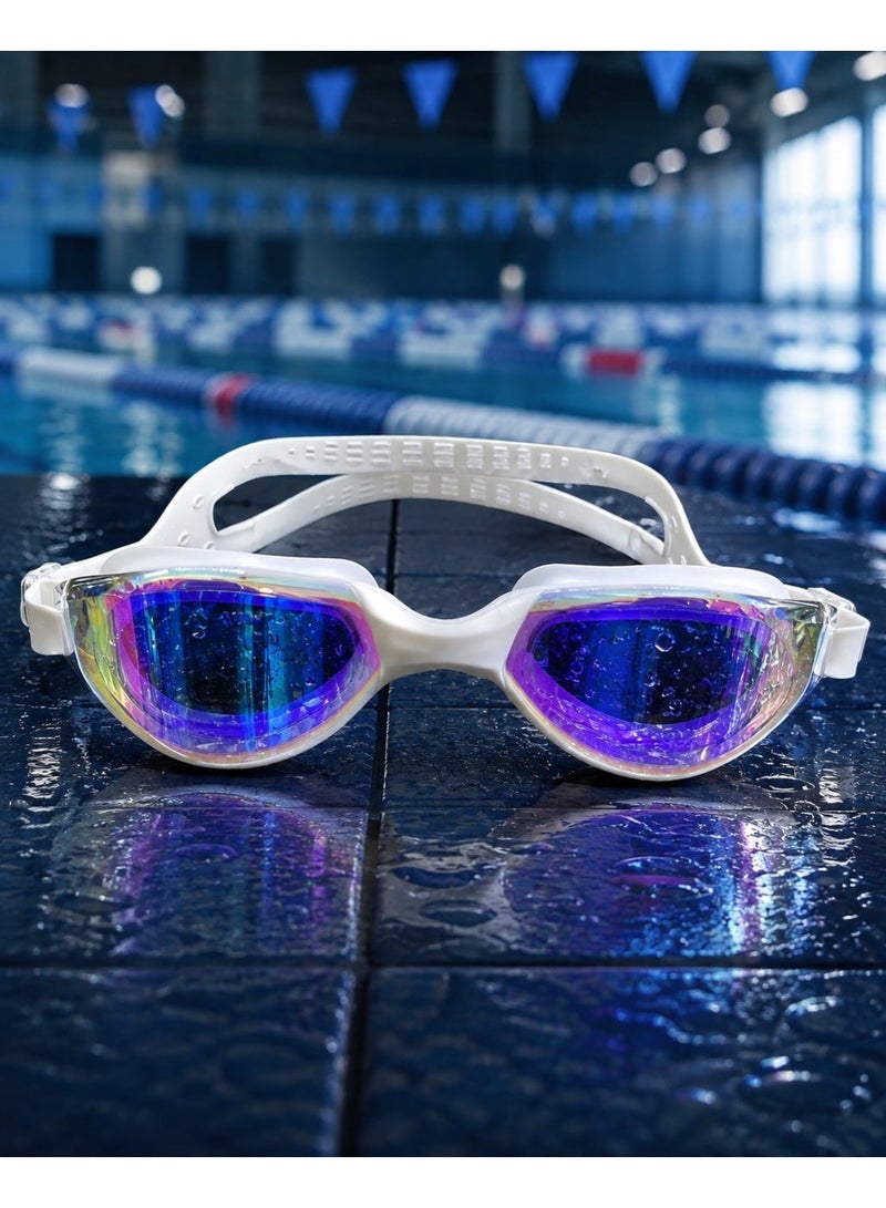 speedo Premium Mirrored Professional Swimming Goggles with Twist Lock Protective Case - Image 1