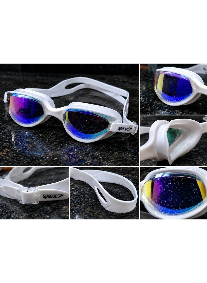 speedo Premium Mirrored Professional Swimming Goggles with Twist Lock Protective Case - Image 5
