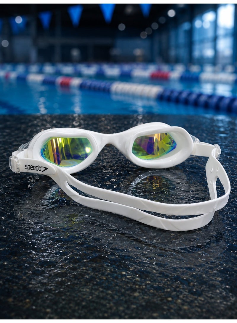 speedo Premium Mirrored Professional Swimming Goggles with Twist Lock Protective Case - Image 3