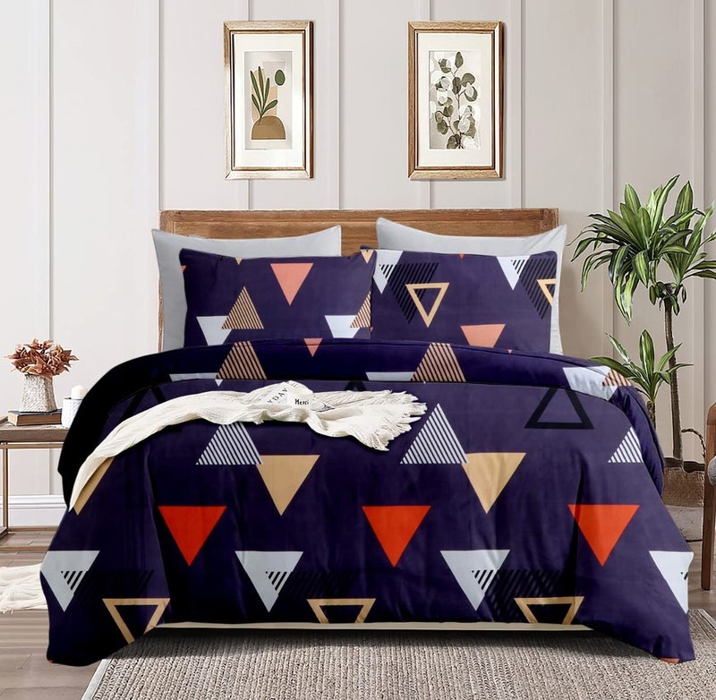 VAS COLLECTIONS® All Weather Microfiber Comforter/Duvet/AC Quilt/Blanket - Reversible with Siliconised Filling - 200 GSM |Double - 220x240 cms (Grey & Red) - Image 4