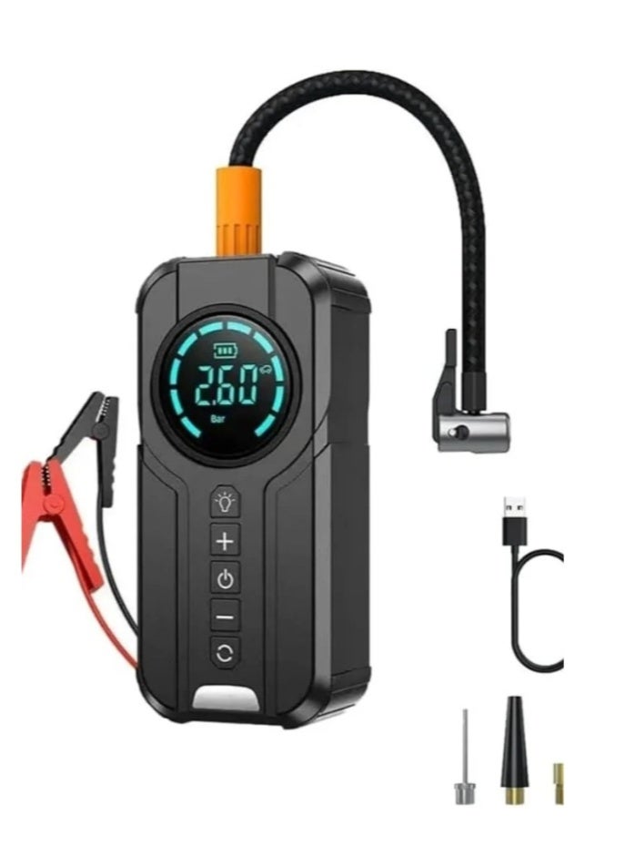 Denx Inflatable Emergency All-in-one Machine, Car Starter, Superfast Inflator, LED Light - Image 2