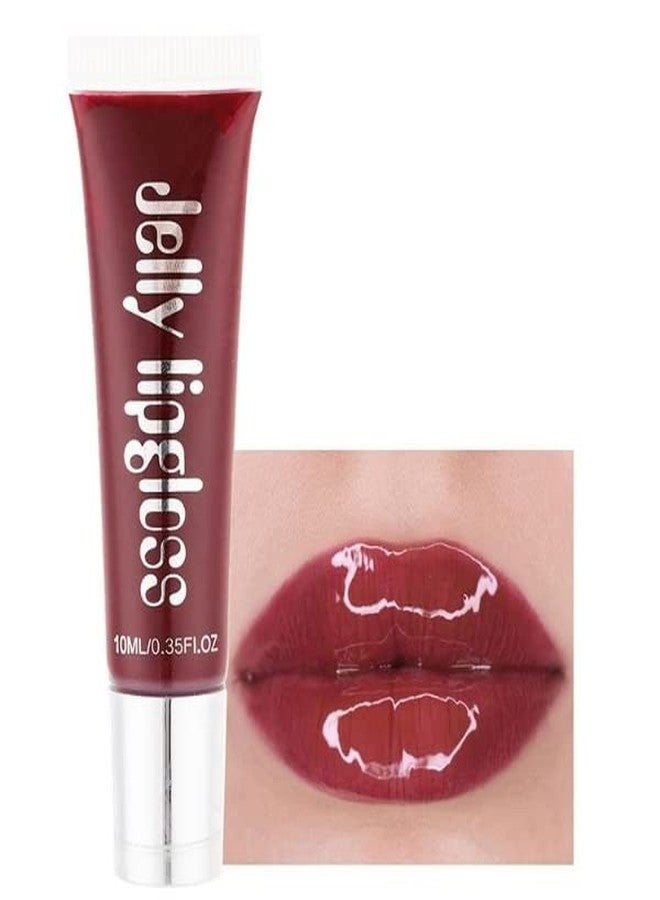 VBA Plumping Lip Gloss Moisturizer Lips Plumper Glitter Lipgloss Liquid Lipstick (CHERRY) - Image 2