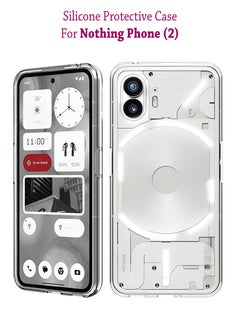 Waldic Silicone Protective Back Case Cover For Nothing Phone (2) - Clear  - Image 1