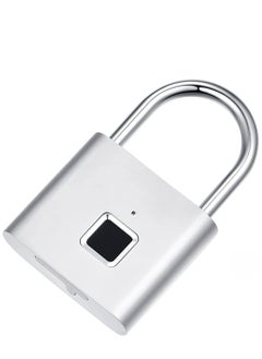 Generic Fingerprint Padlock Keyless Waterproof Anti Theft Digital Security Lock Portable for Locker Gym Door Luggage Suitcase Handbags Wardrobes  - Image 1