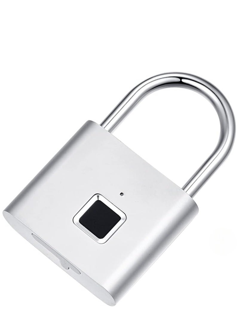 Fingerprint Padlock Keyless Waterproof Anti Theft Digital Security Lock Portable for Locker Gym Door Luggage Suitcase Handbags Wardrobes  - Image 1