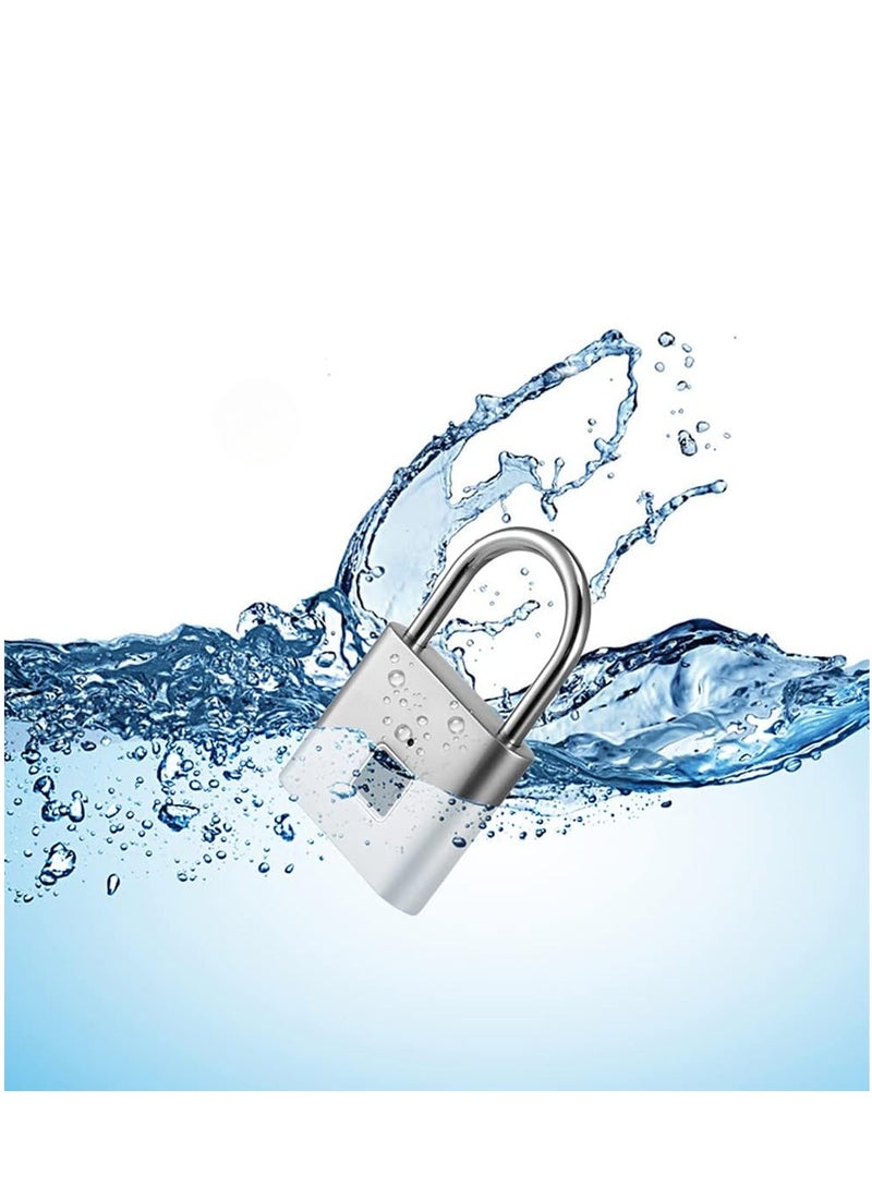 Fingerprint Padlock Keyless Waterproof Anti Theft Digital Security Lock Portable for Locker Gym Door Luggage Suitcase Handbags Wardrobes  - Image 4
