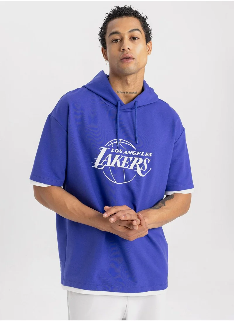 DeFacto Defactofit Nba Los Angeles Lakers Oversize Fit T-S