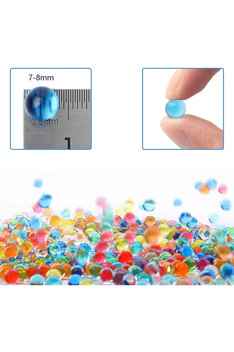 استخدامات متعددة – مثالية للمسدسات المائية، اللعب الحسي، الديكور، والحرف اليدوية. آمنة للأطفال – مصنوعة من مواد غير سامة وقابلة للتحلل، مناسبة لجميع الأعمار. ألوان زاهية – أحمر، أزرق، أخضر، أصفر، برتقالي تضيف لمسة مرحة لأي مساحة. سهلة الاستخدام – فقط انقعها في الماء وشاهدها تكبر خلال ساعات قليلة. ترطيب التربة – تحافظ على رطوبة التربة وتقلل الحاجة للسقي المتكرر. راحة واسترخاء – ملمس ناعم مثالي لألعاب التأمل والعلاج الحسي. كمية ضخمة – 50,000 كرة تكفي لاستخدامات متعددة لفترة طويلة. - Image 5