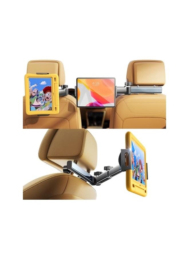 erorex Tablet Holder for Car Headrest, iPad Holder for Car Mount [Extension Arm] 2024 Car iPad Holder Back Seat for Kids, Road Trip Essentials for 4.7-11" Tablet iPad Pro, Air, Mini, Galaxy, Fire  - Image 1