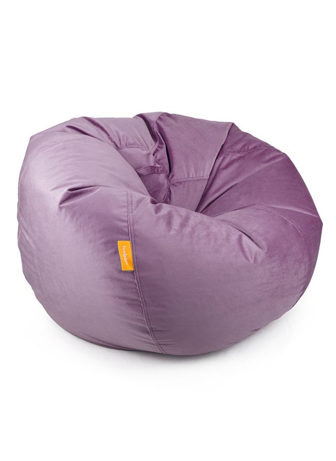 Jumbble Jumbble Suede Bean Bag with Filling | Ultimate Indoor Lounging Chair for All Ages | Velvet Soft Fabric | Filled with Polystyrene Beads(XXL, Dark Pink)  - Image 1