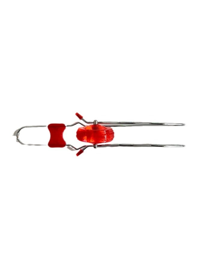 Magic Wave Magnetic Track Gyro Flywheel Luminous Belt Light Yo-yo Decompression Children's Toys-Color:Red - Image 1