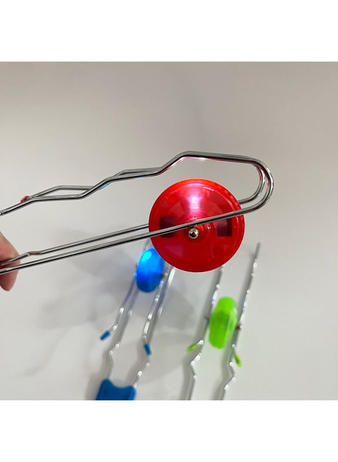 Magic Wave Magnetic Track Gyro Flywheel Luminous Belt Light Yo-yo Decompression Children's Toys-Color:Red - Image 3