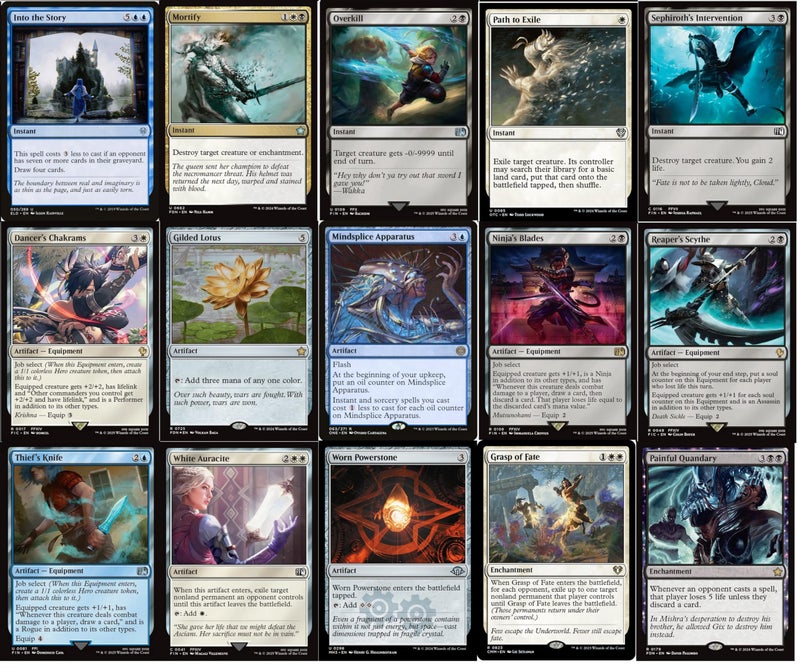 MTG Decks & More Final Fantasy Magic The Gathering Commander Deck - Y'shtola Drain - Esper Blue Black White - EDH cEDH - 100 Card - Custom MTG Deck - Very Strong! - Image 5
