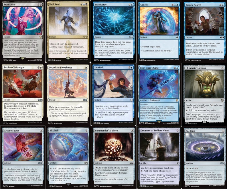 MTG Decks & More Final Fantasy Magic The Gathering Commander Deck - Y'shtola Drain - Esper Blue Black White - EDH cEDH - 100 Card - Custom MTG Deck - Very Strong! - Image 4