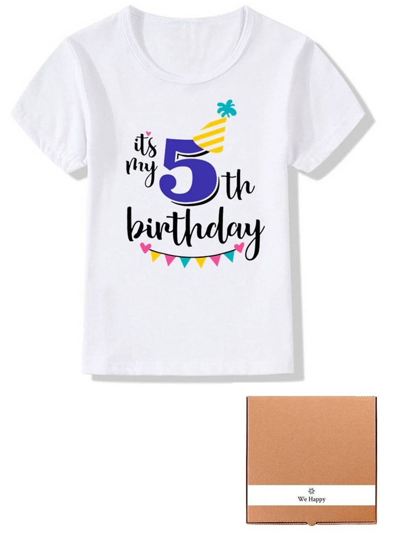 We Happy - Its My Birthday Boys and Girls Party Costume T-shirt - Image 1