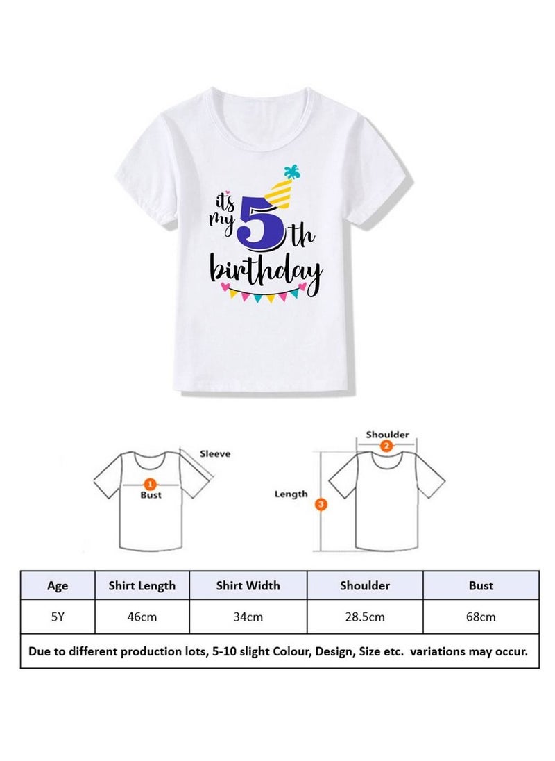We Happy - Its My Birthday Boys and Girls Party Costume T-shirt - Image 1
