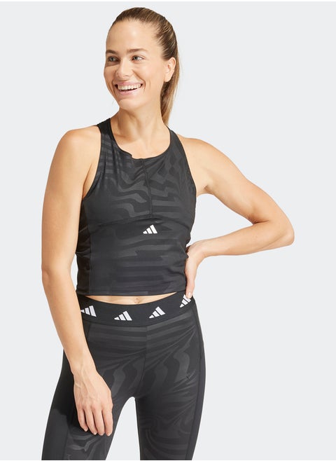 Techfit Printed Crop Training Tank Top