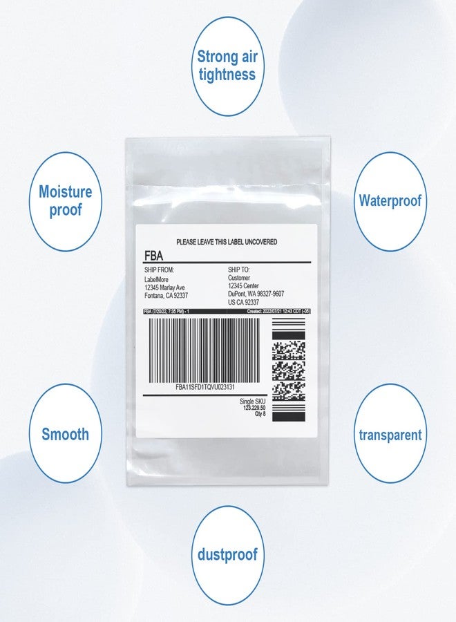 SJPACK Packing List Envelope 4.5x5.5 inches -100 Pieces in Transparent Adhesive File Bag For Shipping Labels And Invoices - Image 4