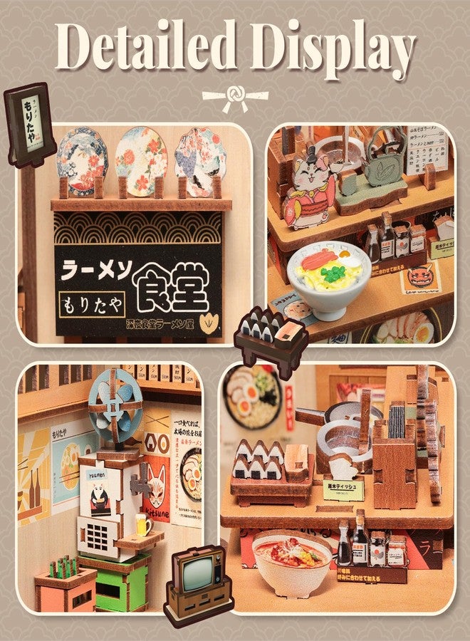CUTEBEE Book Nook Kit, DIY Miniature House Kits for Adult and Teens, Dollhouse Booknook Tiny House, Bookshelf 3D Wooden Puzzle, DIY Craft Gifts for Family and Friends (Morita-Ya) - Image 4