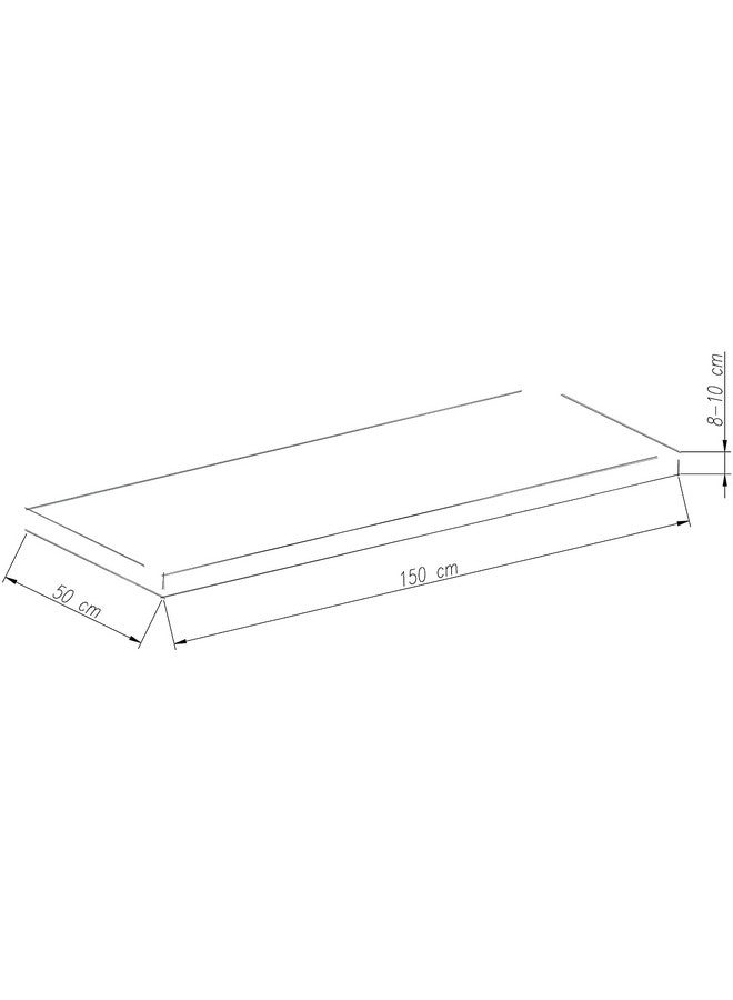 ATOOTFUSION وسادة مقعد كرسي سميكة من أتووت فيوجن - وسادة ظهر خفيفة الوزن لطاولة وكرسي اليوغا للداخل/الخارج لمكتب المنزل وزخرفة مقعد الحديقة 3 مقاعد، 150 × 50 × 8 سم (أسود) - Image 3