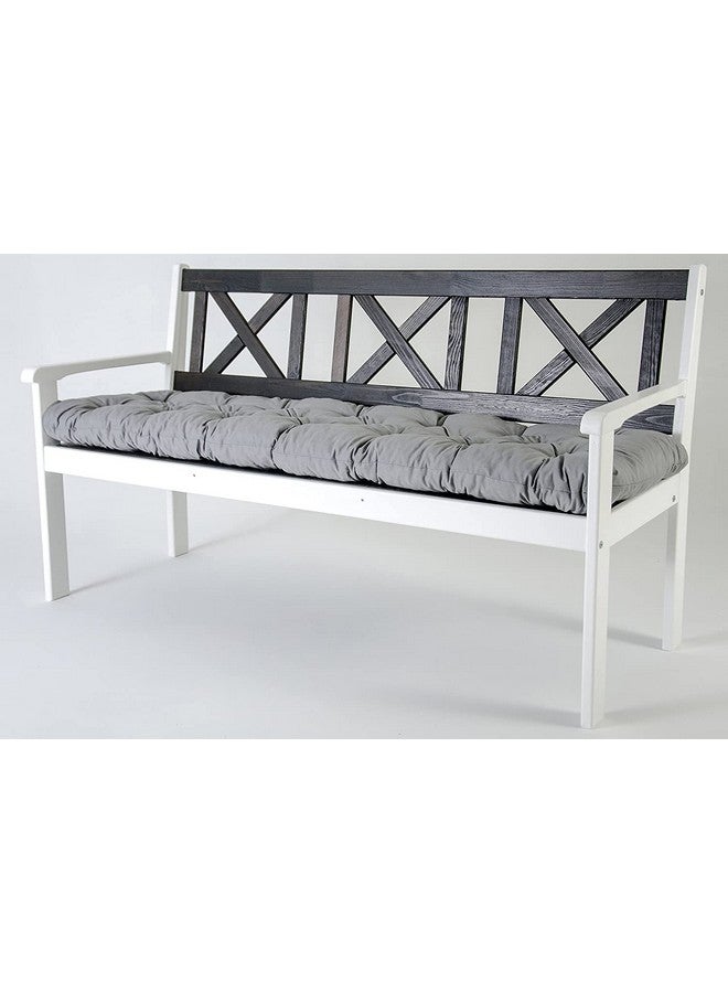 ATOOTFUSION وسادة مقعد كرسي سميكة من أتووت فيوجن - وسادة ظهر خفيفة الوزن لطاولة وكرسي اليوغا للداخل/الخارج لمكتب المنزل وزخرفة مقعد الحديقة 3 مقاعد، 150 × 50 × 8 سم (أسود) - Image 4